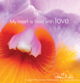 My heart is filled with love.
